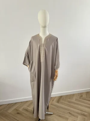 Marokkaanse kandoura TAUPE